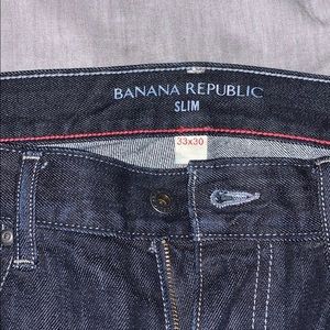 Banana Republic men’s dark blue jeans Slim 33-30
